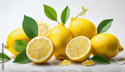Wallpaper Mural Freshly picked lemons, glistening under the light. Torontodigital.ca