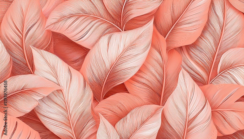 Coral leaves pattern background. Soft, textured design. Coral leaves pattern background. Soft, textured design.