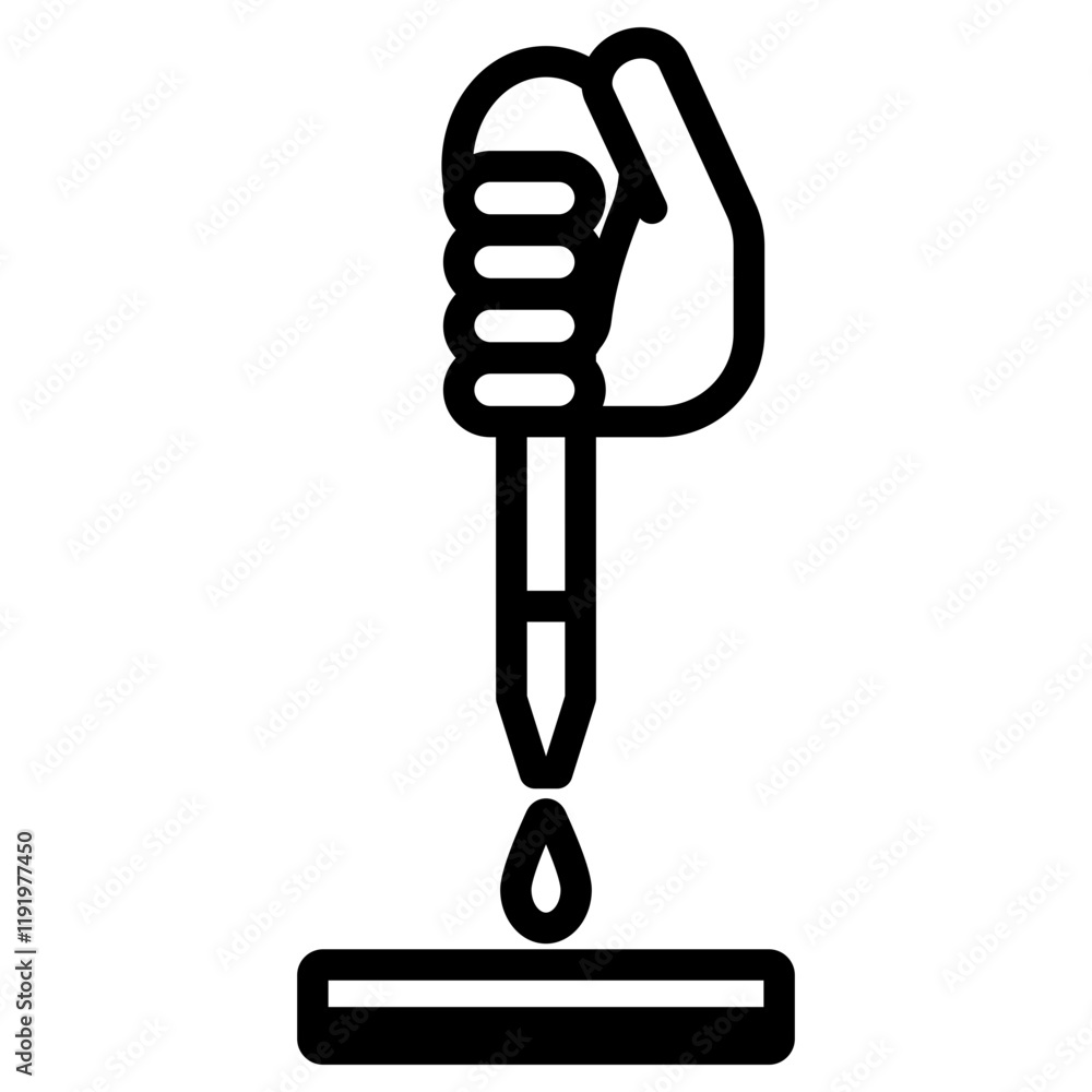 스포이드와 유리 샬레 아이콘