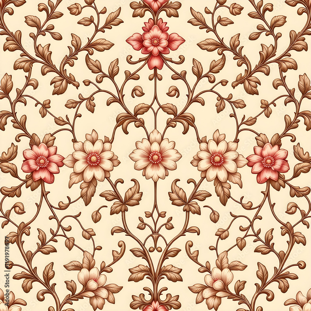 Obraz premium seamless pattern with flowers