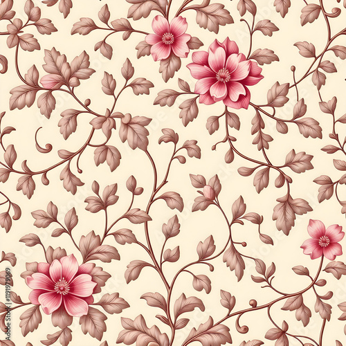 seamless pattern with flowers