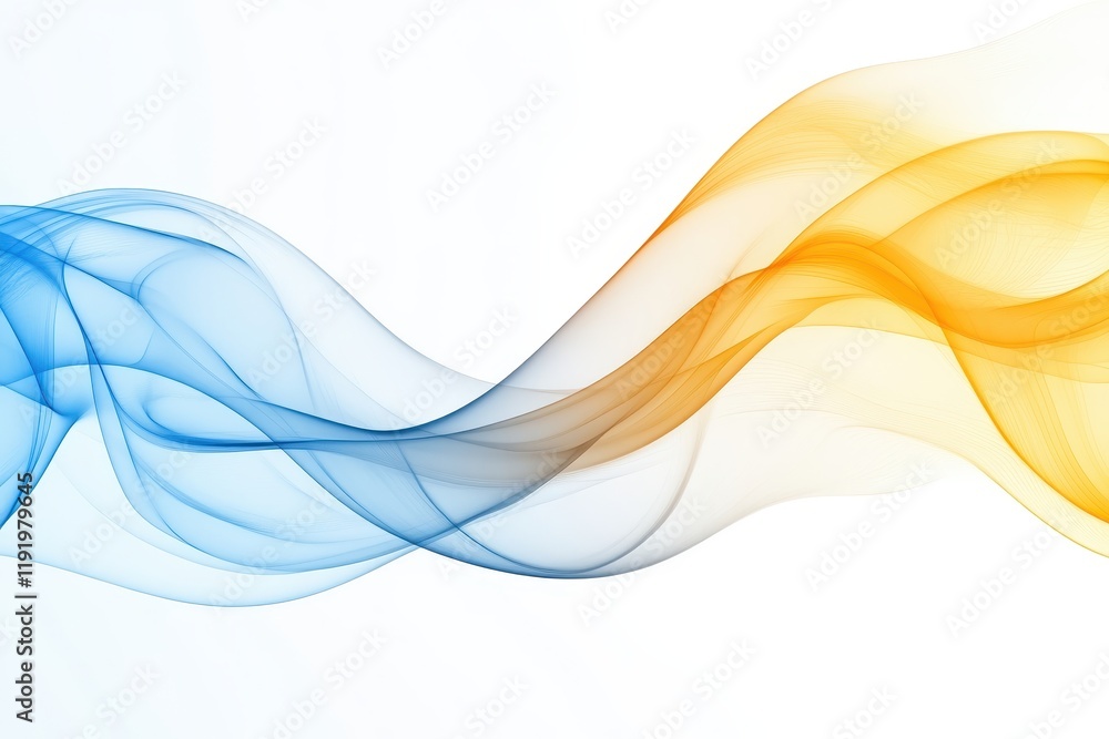 Abstract blue and orange flowing waves on white. Ideal for websites, presentations, or designs needing a dynamic, modern feel. Abstract blue and orange flowing waves on white. Ideal for websites, presentations, or designs needing a dynamic, modern feel.