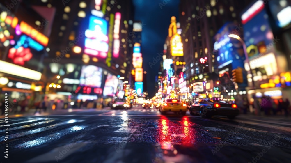 Night Lights of Times Square, NYC: A Vibrant Metropolis at Night Night Lights of Times Square, NYC: A Vibrant Metropolis at Night