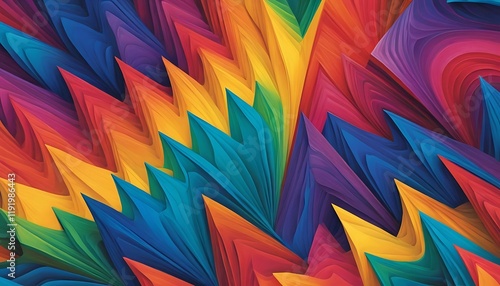 Wallpaper Mural Abstract Rainbow Swirl Colorful Artistic Design Torontodigital.ca