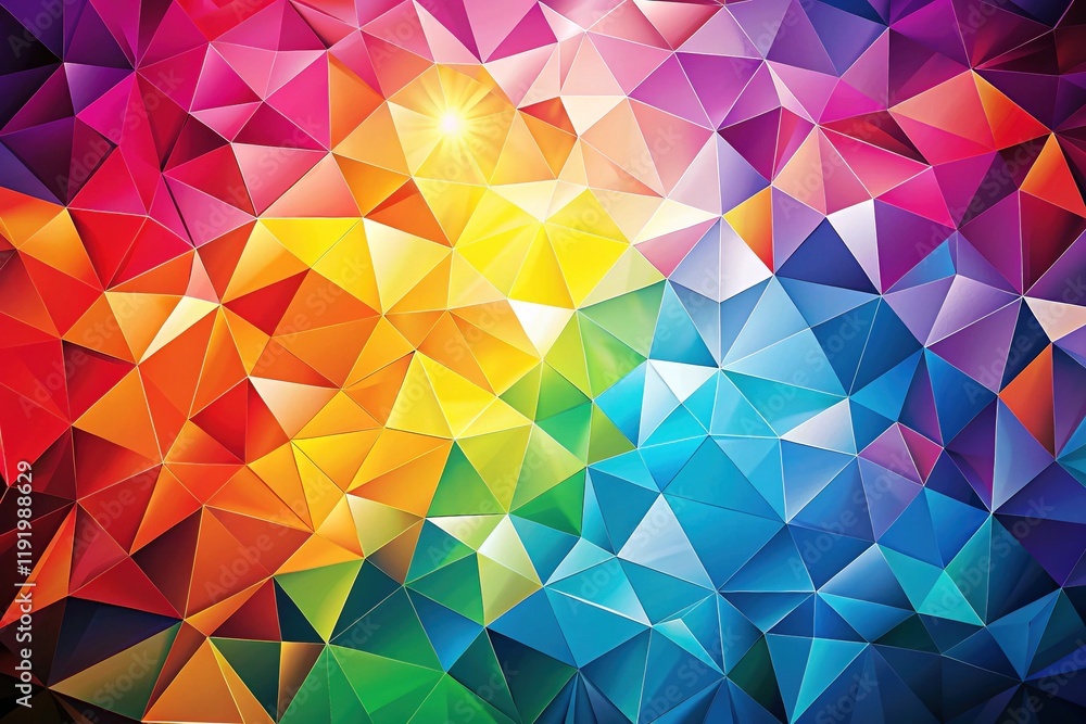 Colorful Geometric Triangle Background Abstract Art Design Colorful Geometric Triangle Background Abstract Art Design