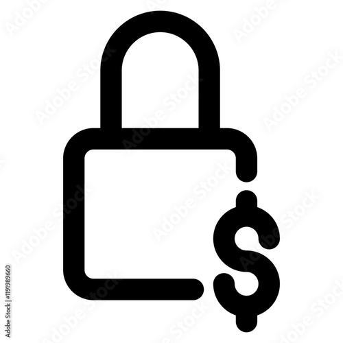 coin and padlock