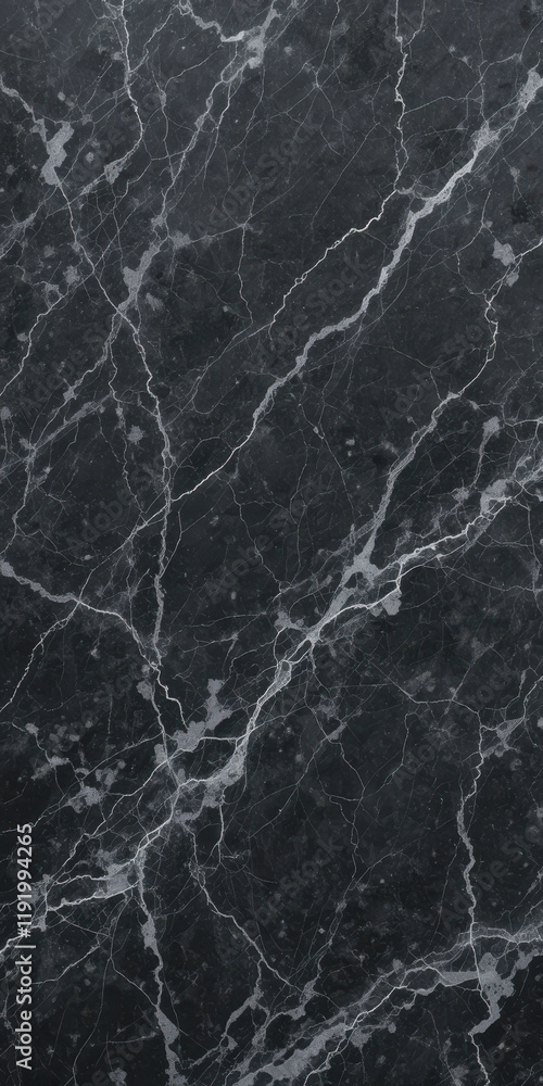 Black marble surface with white veining, suitable for design and decor. Black marble surface with white veining, suitable for design and decor.