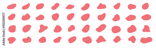 abstract fluid or blob shapes design, organic design set