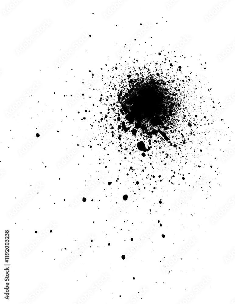Abstract black spray paint splatter with soft mist and bold contrast Abstract black spray paint splatter with soft mist and bold contrast
