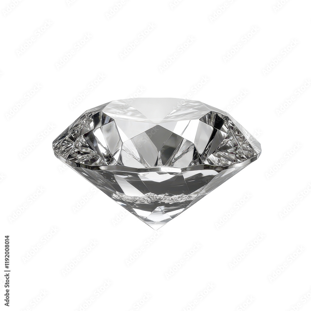 Sparkling diamond gemstone with brilliant facets. transparent background Sparkling diamond gemstone with brilliant facets. transparent background