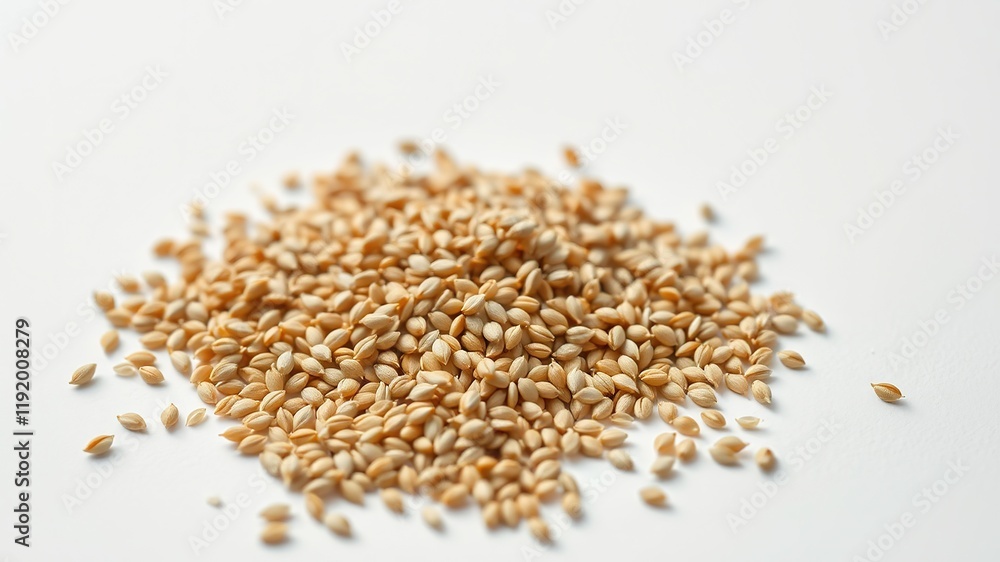 Flax Seeds, Linseeds Isolated on White, High Resolution, Bright, Detailed Flax Seeds, Linseeds Isolated on White, High Resolution, Bright, Detailed