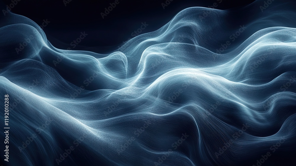 Soft and luminous underwater background with smooth flowing textures