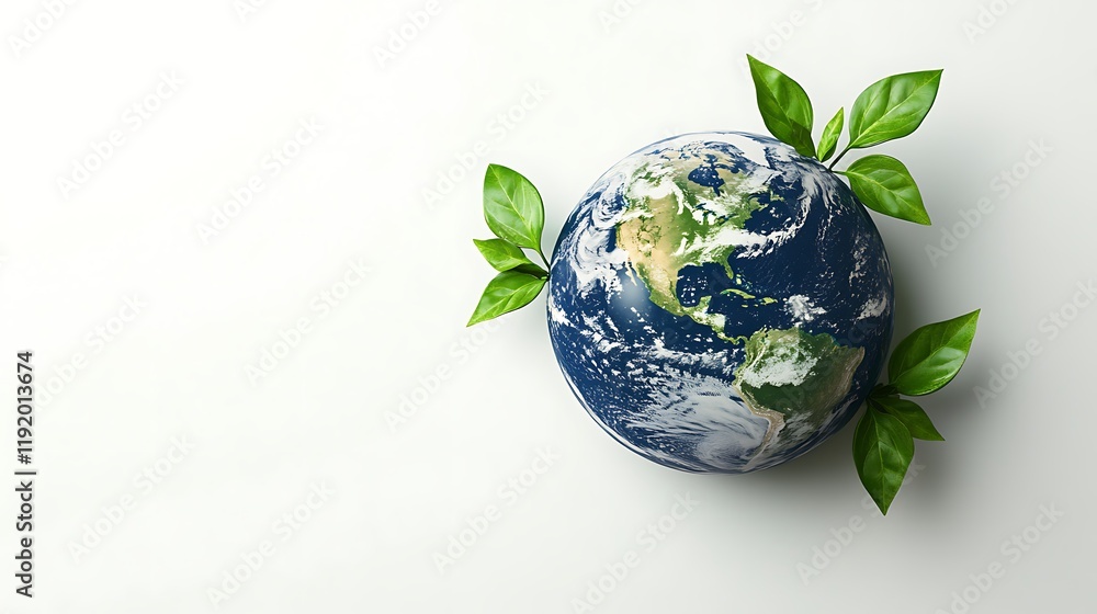 Global illustration harnessing nature's power for environmental awareness Global illustration harnessing nature's power for environmental awareness