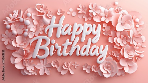 Floral birthday card