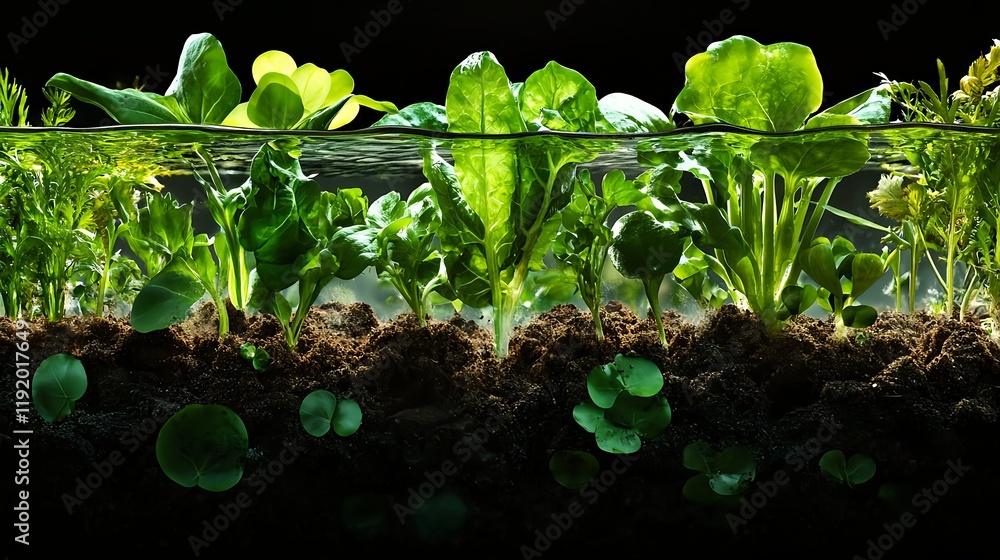 underwater greens: hydroponic plants - sustainable food systems underwater greens: hydroponic plants - sustainable food systems