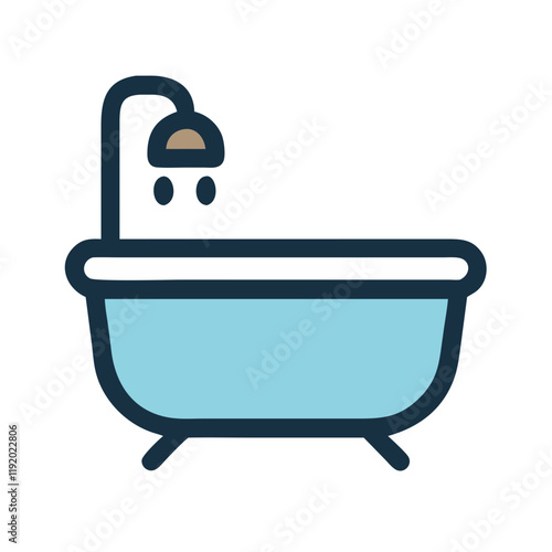 bathtub icon design