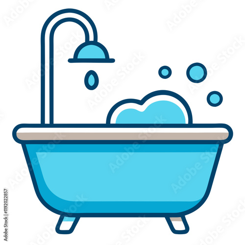 bathtub icon design