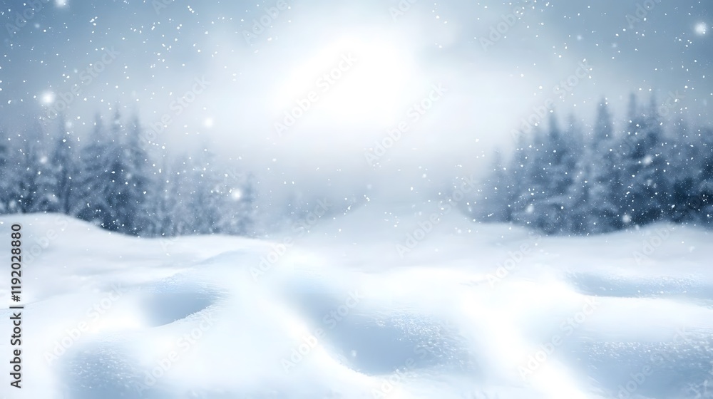 Winter space of snow Winter space of snow