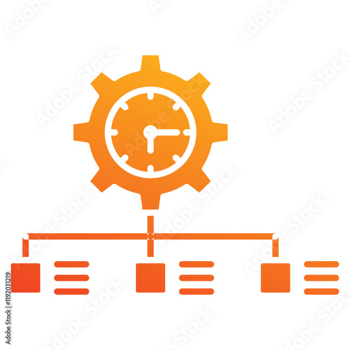 time management icon element for design