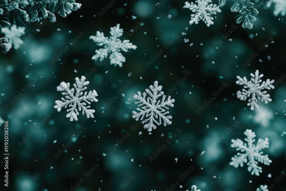 Floating Snow Flakes Floating Snow Flakes