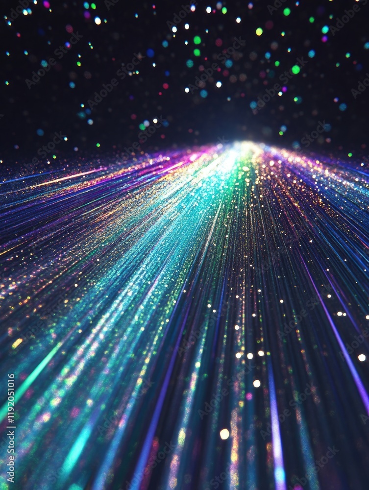 Obraz premium Colorful Light Trail