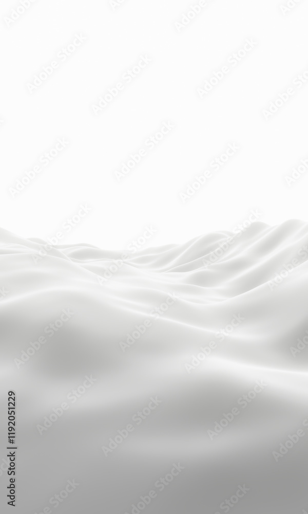 Fototapeta premium White snowy mountain. Snow terrain.