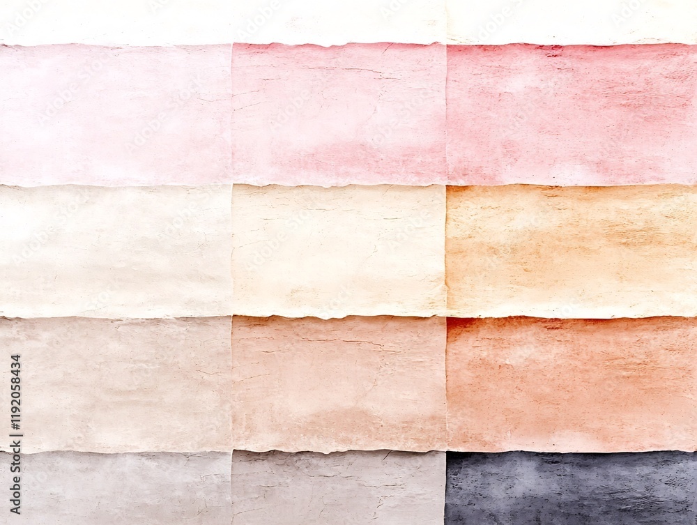 Fototapeta premium Elegant and Calming Pastel Gradient Backdrop with a Refined Textured Overlay Showcasing a Harmonious Blend of Muted Tones and a Soothing Contemporary Aesthetic