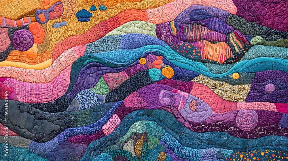 Fantasy-inspired exploration abstract with intricate map-like patterns and vibrant colors Fantasy-inspired exploration abstract with intricate map-like patterns and vibrant colors