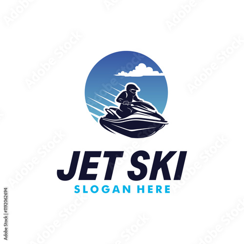 Jet Ski logo Vector Illustration