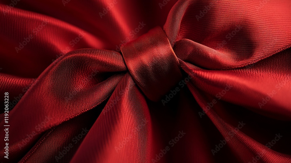 Luxurious silk bow detail, monochromatic red gift wrapping, elegant satin ribbon texture, premium macro photography, soft gradient lighting, minimalist gift presentation, professional product Luxurious silk bow detail, monochromatic red gift wrapping, elegant satin ribbon texture, premium macro photography, soft gradient lighting, minimalist gift presentation, professional product