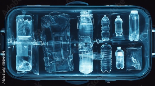 Airport Security: X-Ray Scan of Luggage photo