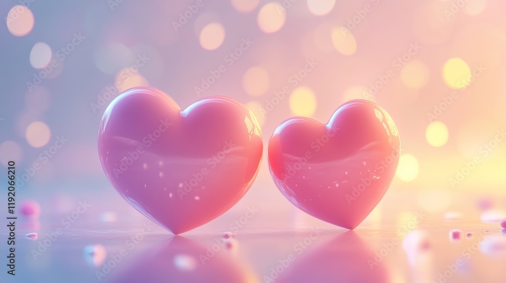 sleek 3d love dialogue design, complementary pink heart shapes, contemporary floating speech bubbles, soft light effects and shadows, minimalist romantic concept, smooth gradient transitions, clean sleek 3d love dialogue design, complementary pink heart shapes, contemporary floating speech bubbles, soft light effects and shadows, minimalist romantic concept, smooth gradient transitions, clean