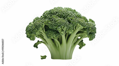 Wallpaper Mural Fresh broccoli floret, isolated, studio shot, healthy food Torontodigital.ca
