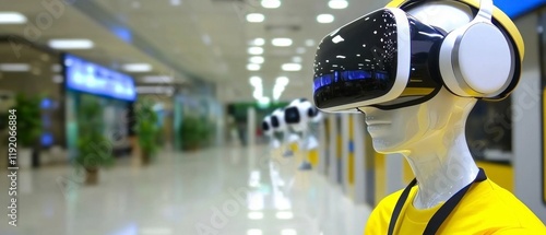 Wallpaper Mural VR Headset Mannequin Futuristic Technology Shopping Mall Torontodigital.ca