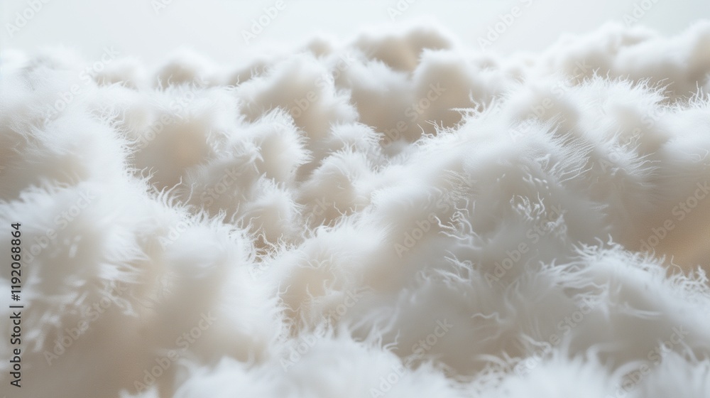 A soft, fluffy fabric texture, resembling cotton, isolated on a white backdrop. A soft, fluffy fabric texture, resembling cotton, isolated on a white backdrop.