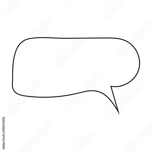 Empty chatboxes, isolated set of bubble doodles. Vector blank thought boxes of personages and comic characters. Expressing emotions and speaking, thoughts and ideas, Speech bubble