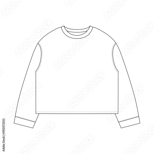 Longsleeve Techincal Drawing photo