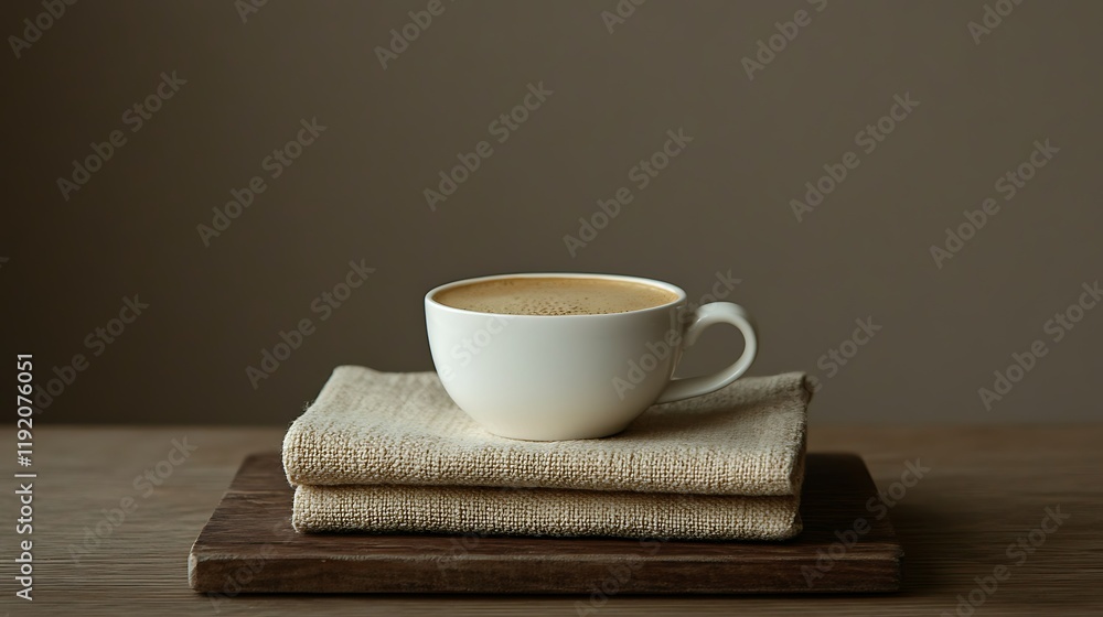 Latte art coffee cup on wood tray, calm background. Perfect for cafe menu Latte art coffee cup on wood tray, calm background. Perfect for cafe menu