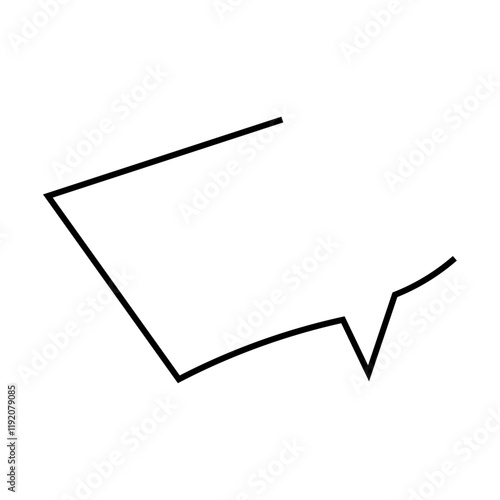 Set of blank white speech bubble in flat design, chatting box, message box icon. Balloon doodle style of thinking sign symbol. Speech bubble. thoughts and ideas, comments for people