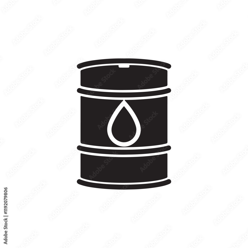 Barrel oil icon isolated on white background. Vector Illustration Barrel oil icon isolated on white background. Vector Illustration