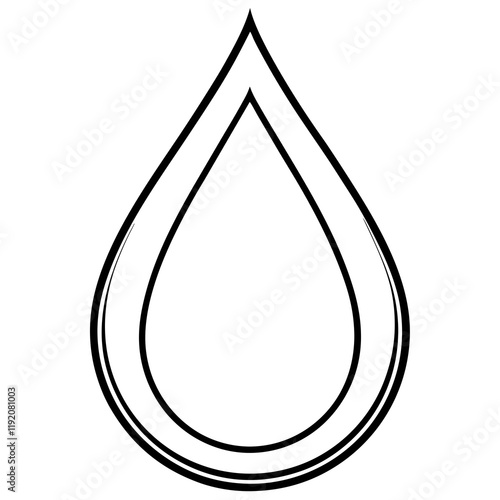 Elegant Water Drop Line Art Designs