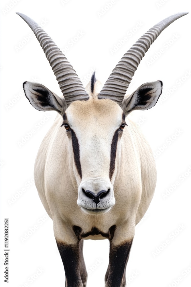 Close-up of goat with long horns Close-up of goat with long horns