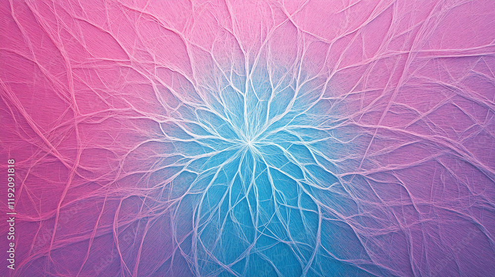 Abstract Floral Pattern in Pink and Blue Abstract Floral Pattern in Pink and Blue