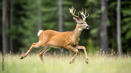 White-Tailed Deer Bounding ...