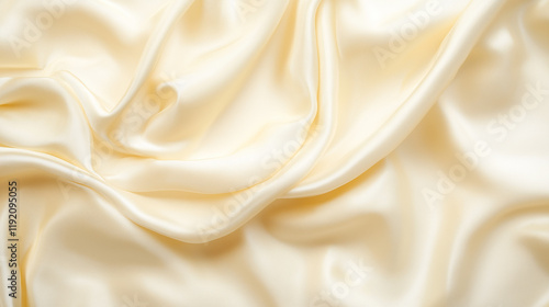 Creamy Silk Drape: Luxuriou...