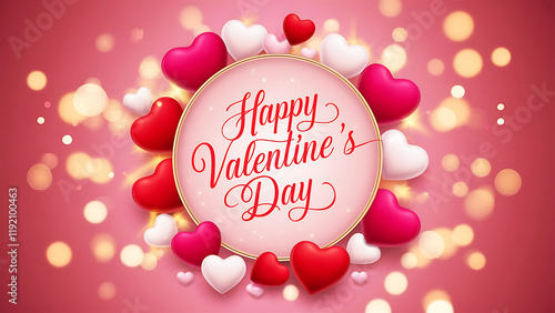 Happy valentines day and weeding design elements red background. Vector illustration.