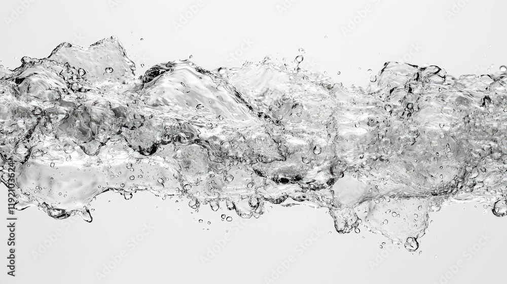 Fototapeta premium Abstract Water Flow: A Serene Study of Liquid Motion and Texture