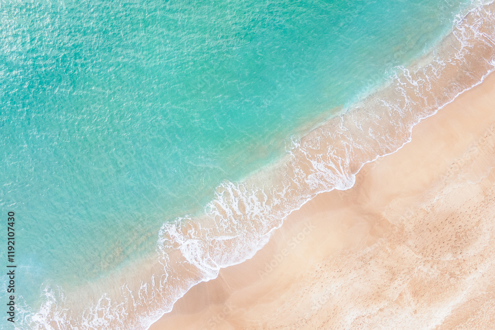 Ocean waves and beach top view, natural background. Ocean waves and beach top view, natural background.