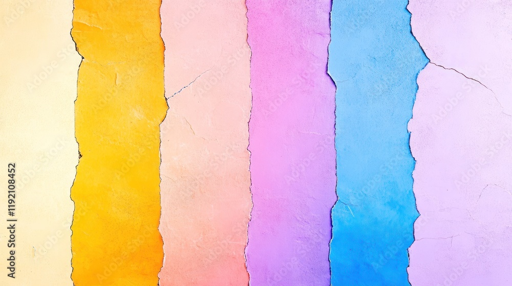 Colorful Urban Wall Texture: Closeup of Damaged Modern Pattern for Creative Wallpaper Design & City Background Colorful Urban Wall Texture: Closeup of Damaged Modern Pattern for Creative Wallpaper Design & City Background