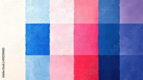 Colorful Urban Wall Texture for Modern Wallpaper Design - Abstract Geometric Style with Solid Colors and Open Composition